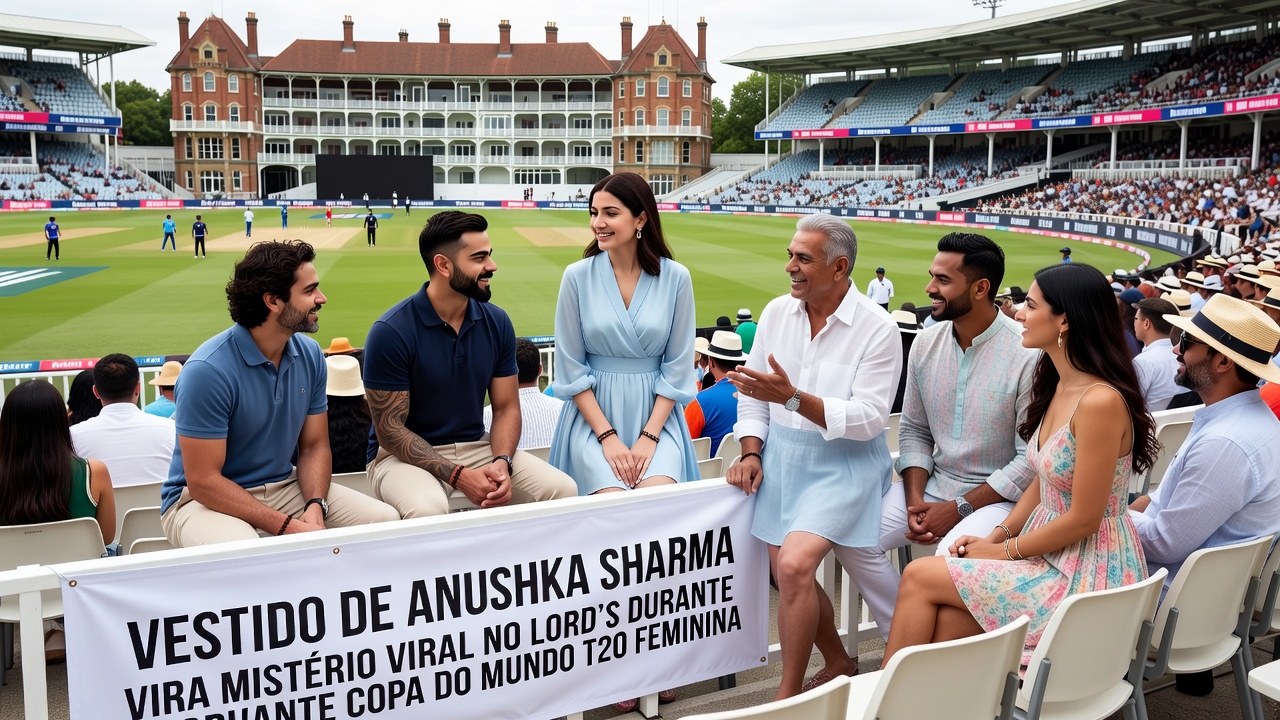 Vestido de Anushka Sharma vira mistério viral no Lord's durante Copa do Mundo T20 Feminina